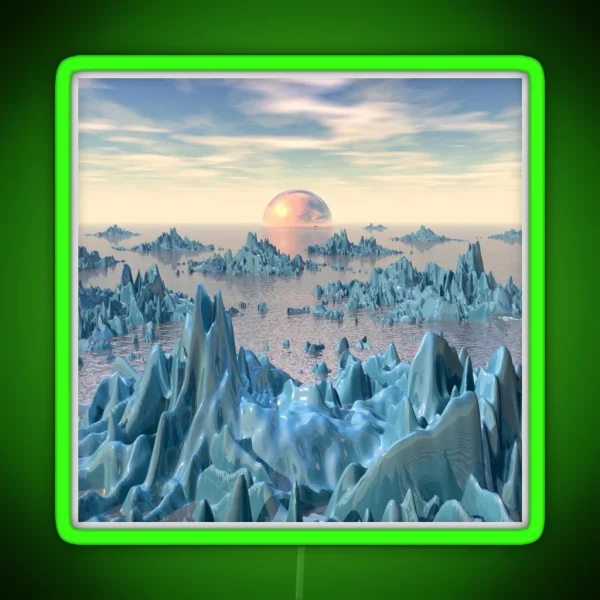 Fantasy Landscape RGB Neon Sign