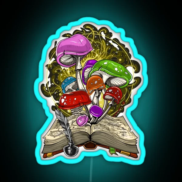 Fantasy Magic Mushrooms RGB Neon Sign