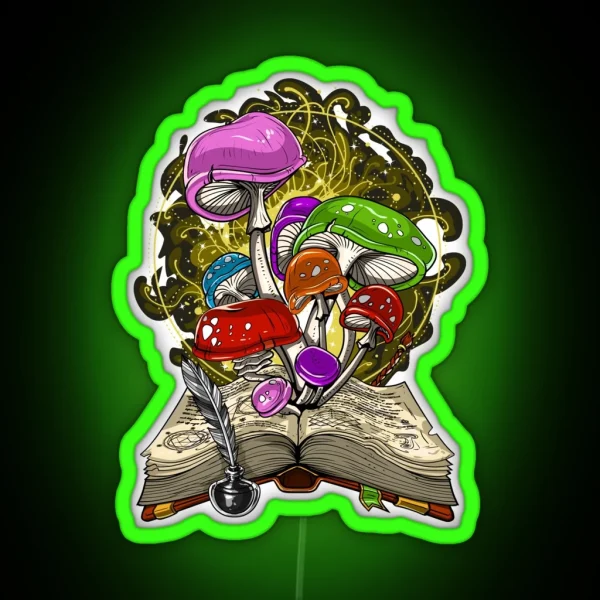 Fantasy Magic Mushrooms RGB Neon Sign