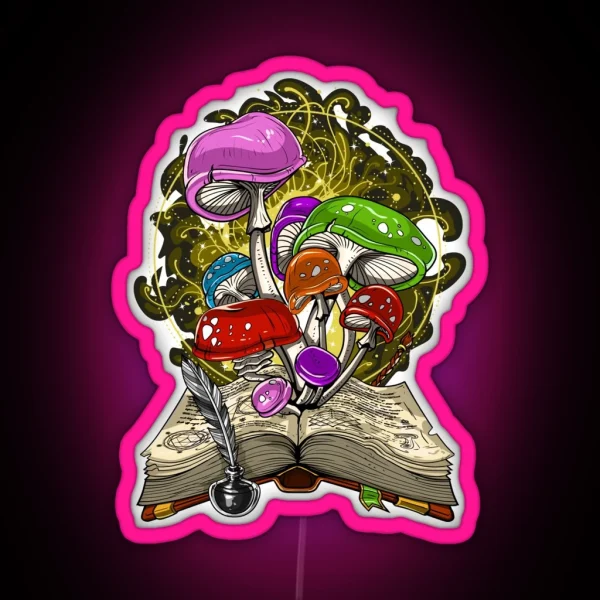 Fantasy Magic Mushrooms RGB Neon Sign