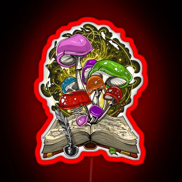 Fantasy Magic Mushrooms RGB Neon Sign