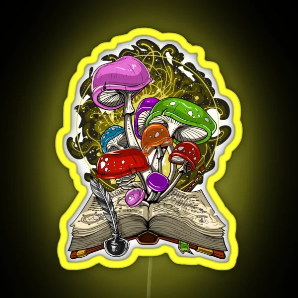 Fantasy Magic Mushrooms RGB Neon Sign