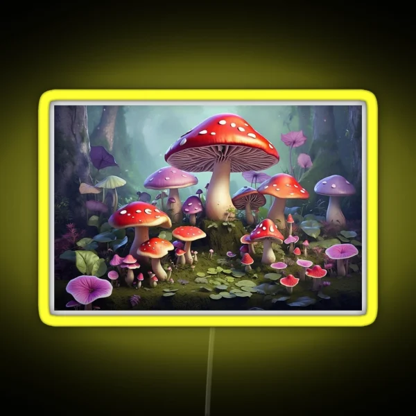 Fantasy Toadstools RGB Neon Sign