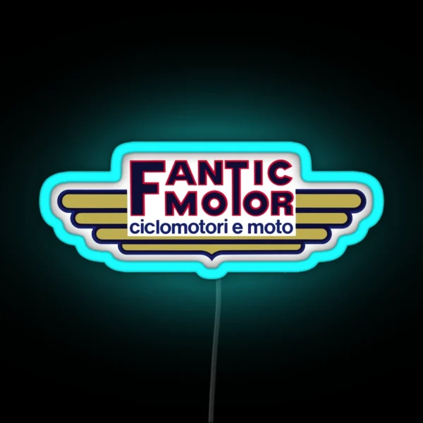 Fantic Motor Ciclomotori E Moto RGB Neon Sign