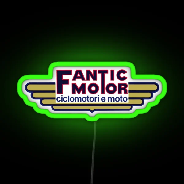 Fantic Motor Ciclomotori E Moto RGB Neon Sign