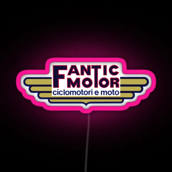 Fantic Motor Ciclomotori E Moto RGB Neon Sign