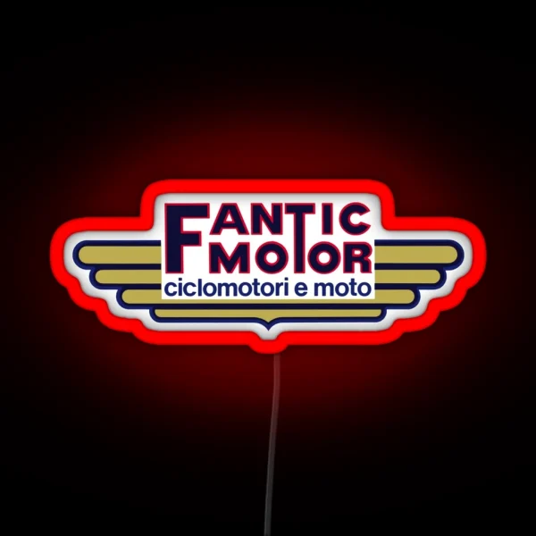 Fantic Motor Ciclomotori E Moto RGB Neon Sign