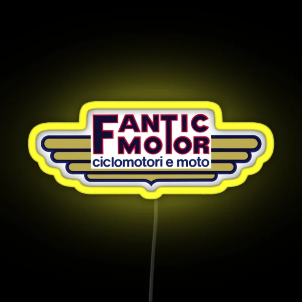 Fantic Motor Ciclomotori E Moto RGB Neon Sign
