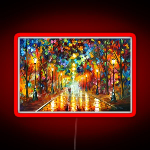 FAREWELL TO ANGER Leonid Afremov RGB Neon Sign