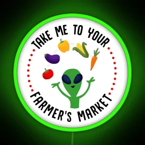 Farmer S Market Alien RGB Neon Sign