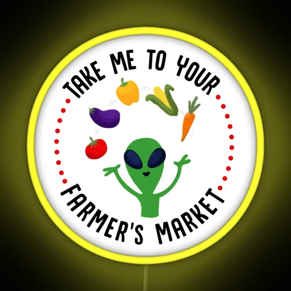 Farmer S Market Alien RGB Neon Sign