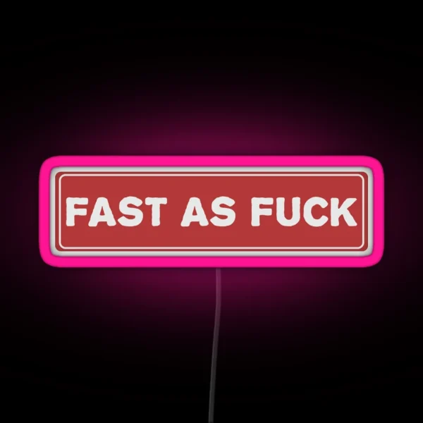 Fast As Fuck Cool Helmet Led Motorcycle RGB Neon Sign
