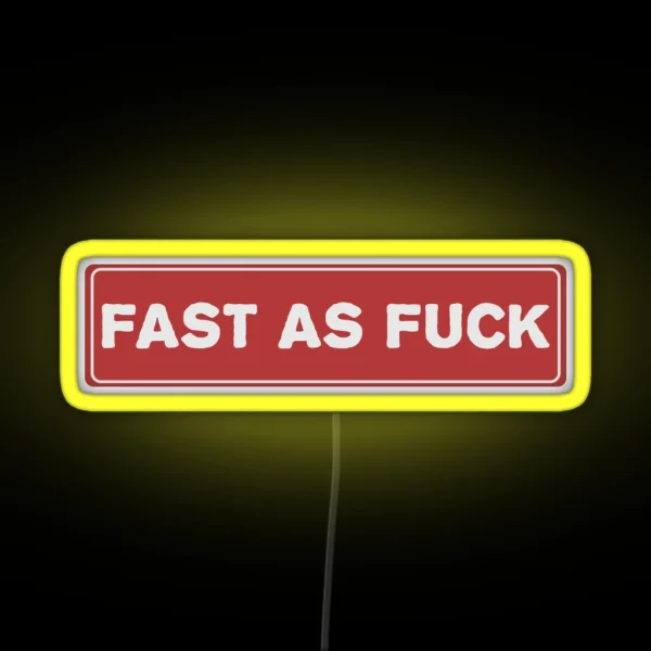 Fast As Fuck Cool Helmet Led Motorcycle RGB Neon Sign