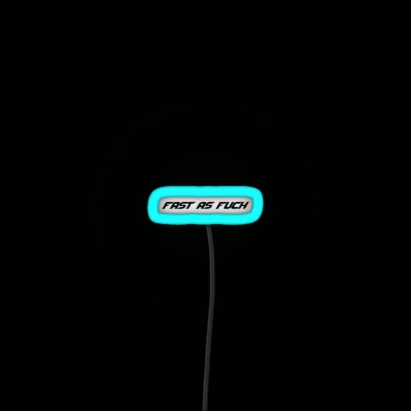 Fast As Fuck Glitched Cool Helmet Led RGB Neon Sign