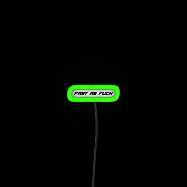 Fast As Fuck Glitched Cool Helmet Led RGB Neon Sign