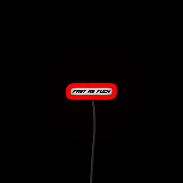 Fast As Fuck Glitched Cool Helmet Led RGB Neon Sign