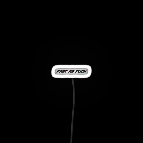 Fast As Fuck Glitched Cool Helmet Led RGB Neon Sign