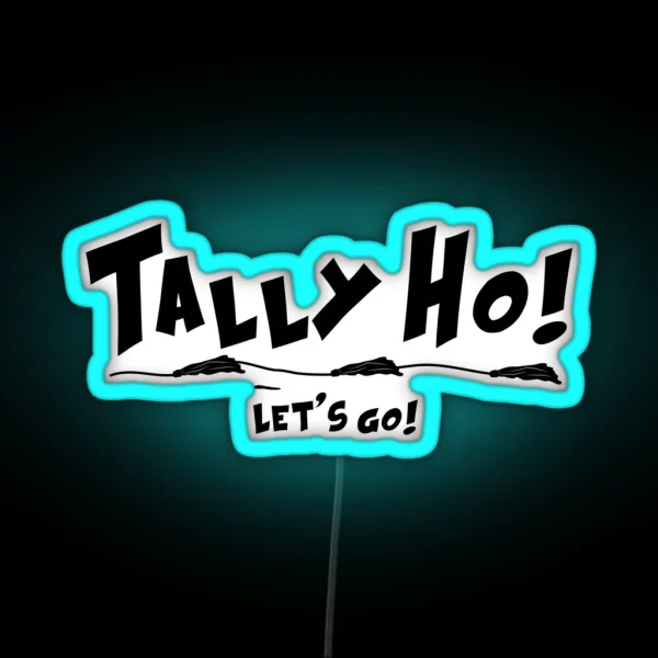 FAST CAT LURE TALLY HO LETS GO RGB Neon Sign