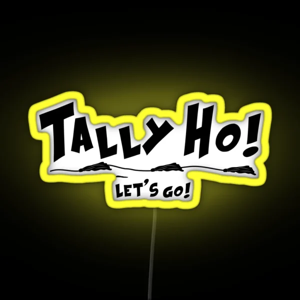 FAST CAT LURE TALLY HO LETS GO RGB Neon Sign