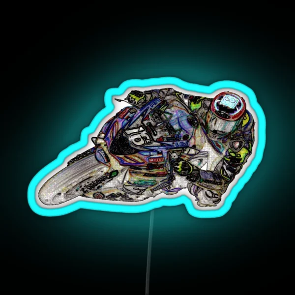 Fast Speed Bike Adventures RGB Neon Sign