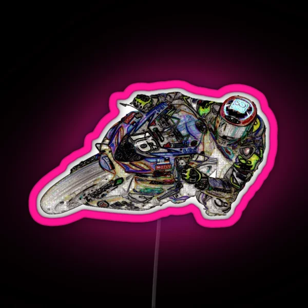 Fast Speed Bike Adventures RGB Neon Sign