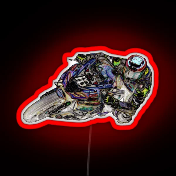 Fast Speed Bike Adventures RGB Neon Sign
