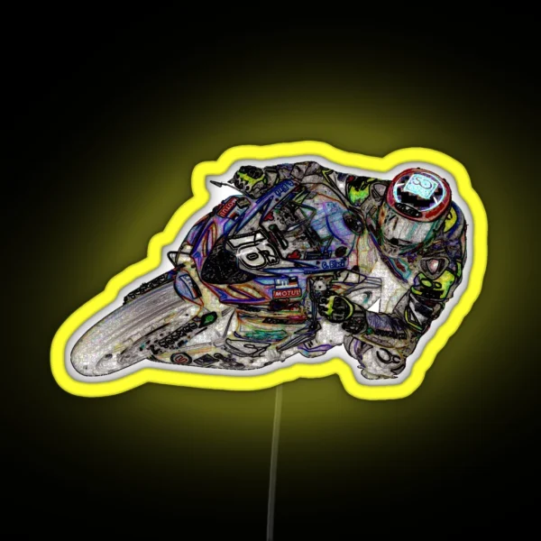 Fast Speed Bike Adventures RGB Neon Sign