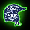 Faster Faster Until The Thrill Of Speed Helmet Blue RGB Neon Sign - Image 3