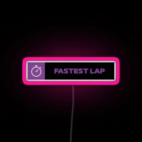 Fastest Lap Darker Version RGB Neon Sign