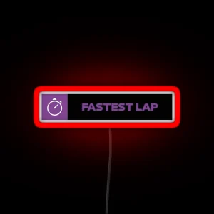 Fastest Lap Darker Version RGB Neon Sign