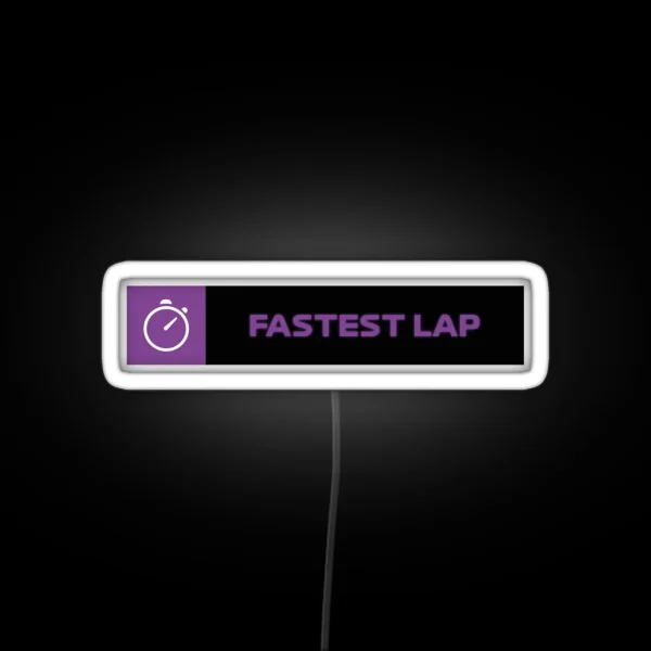 Fastest Lap Darker Version RGB Neon Sign
