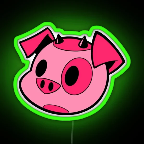 Fat Nugget Hazbin Hotel RGB Neon Sign