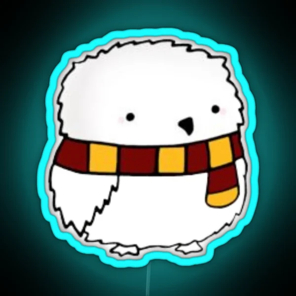 Fat White Owl RGB Neon Sign
