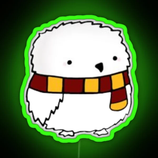 Fat White Owl RGB Neon Sign