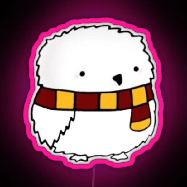 Fat White Owl RGB Neon Sign