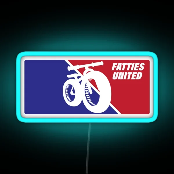 Fatties United Fat Biking RGB Neon Sign