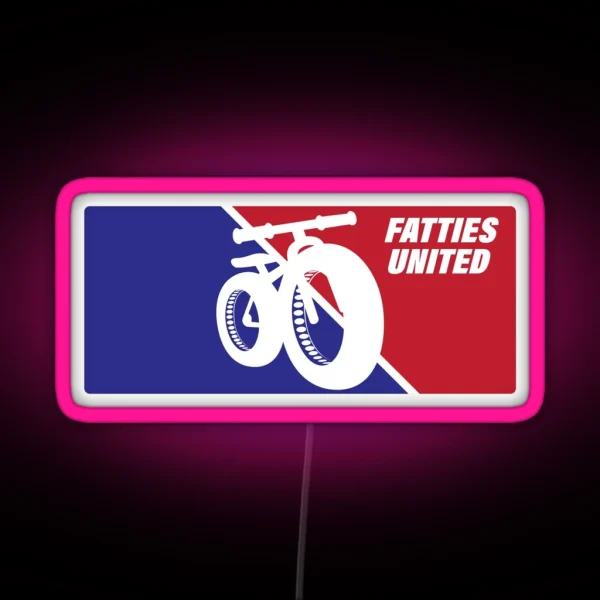 Fatties United Fat Biking RGB Neon Sign