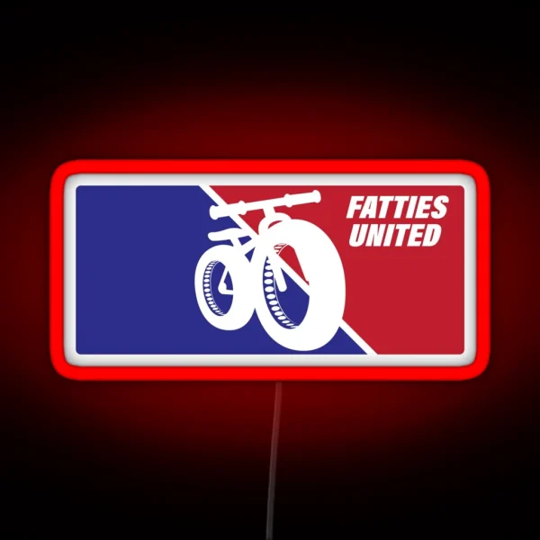 Fatties United Fat Biking RGB Neon Sign