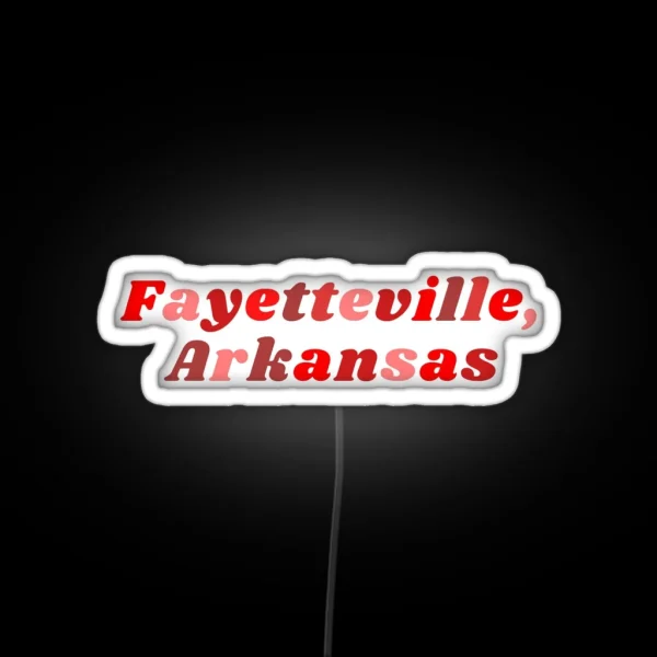 Fayetteville AR RGB Neon Sign