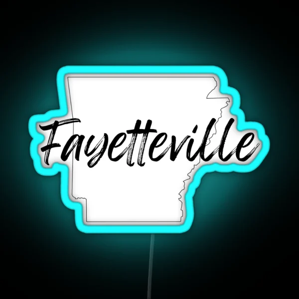 Fayetteville Arkansas Led RGB Neon Sign