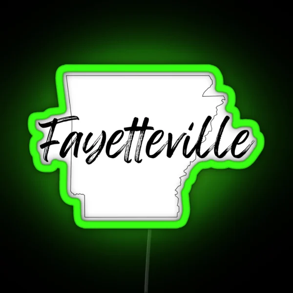 Fayetteville Arkansas Led RGB Neon Sign