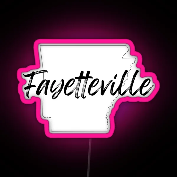 Fayetteville Arkansas Led RGB Neon Sign