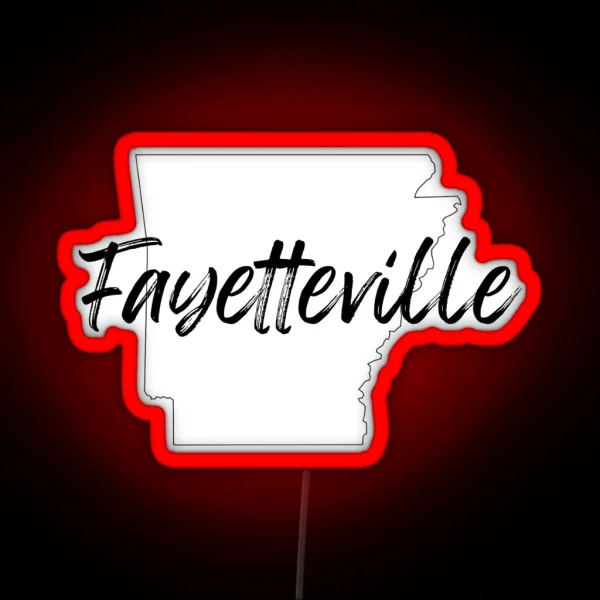 Fayetteville Arkansas Led RGB Neon Sign