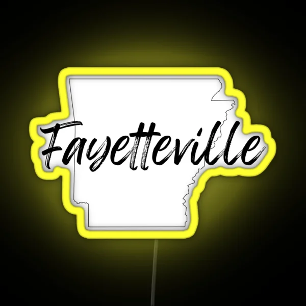 Fayetteville Arkansas Led RGB Neon Sign
