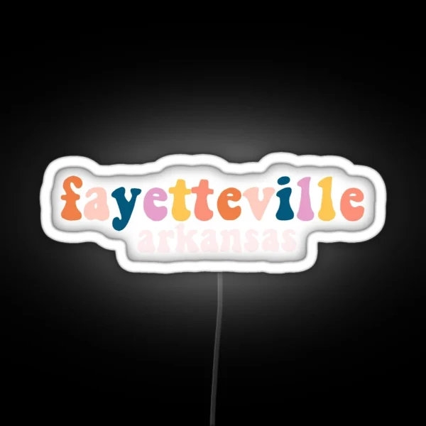 Fayetteville Arkansas RGB Neon Sign
