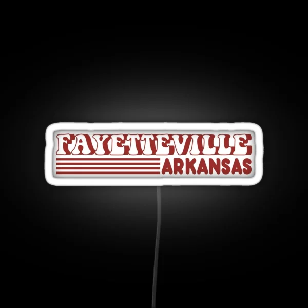 Fayetteville Arkansas RGB Neon Sign
