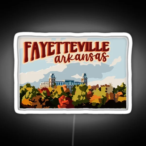 Fayetteville Arkansas RGB Neon Sign