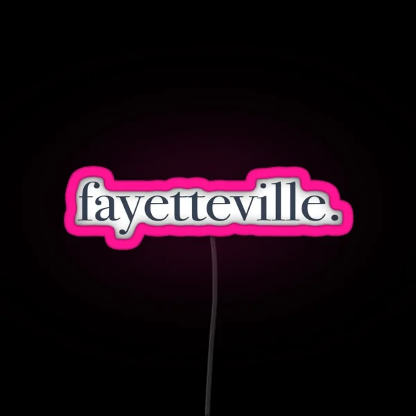 Fayetteville Arkansas RGB Neon Sign