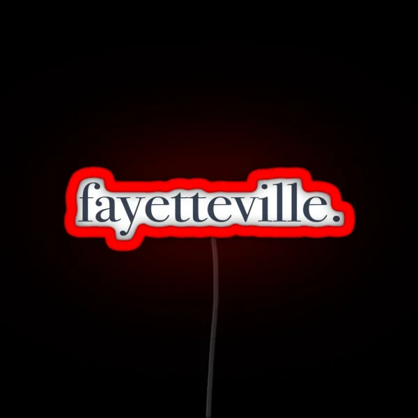 Fayetteville Arkansas RGB Neon Sign
