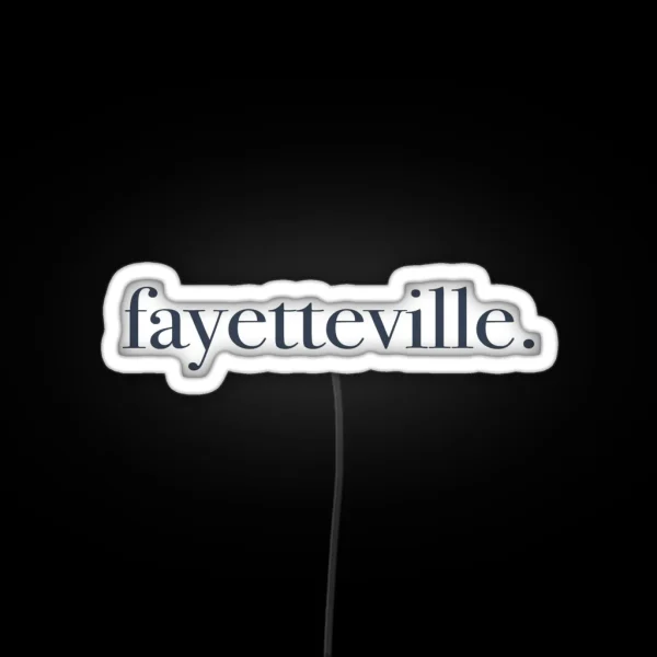 Fayetteville Arkansas RGB Neon Sign